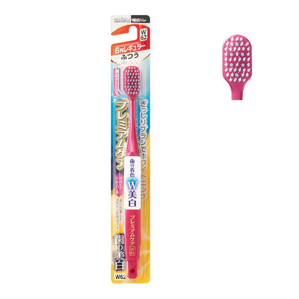 エビス プレミアムケア 歯の美白 6列レギュラー ふつう （W62）幅広