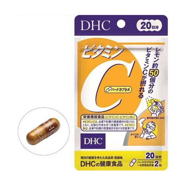 DHC Health Food Vitamin C Hard Capsules 40 Tablets-DONKI Official