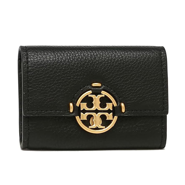TORY BURCH 二つ折り財布 ミラー ミニ財布 ブラック レディース-驚安の殿堂