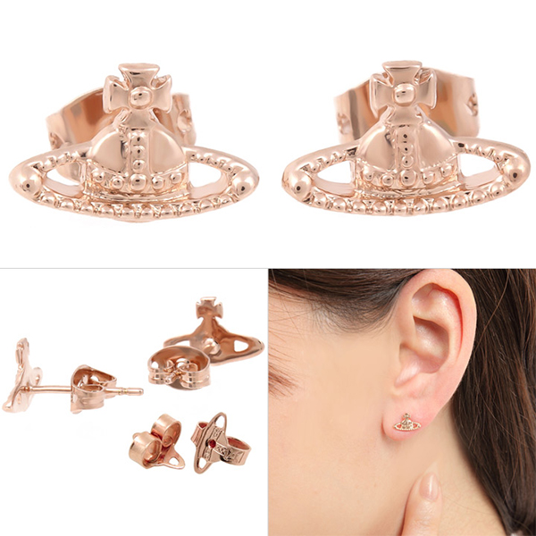 Vivienne Westwood FARAH Saturn earrings 62010015/G002 rose gold 1