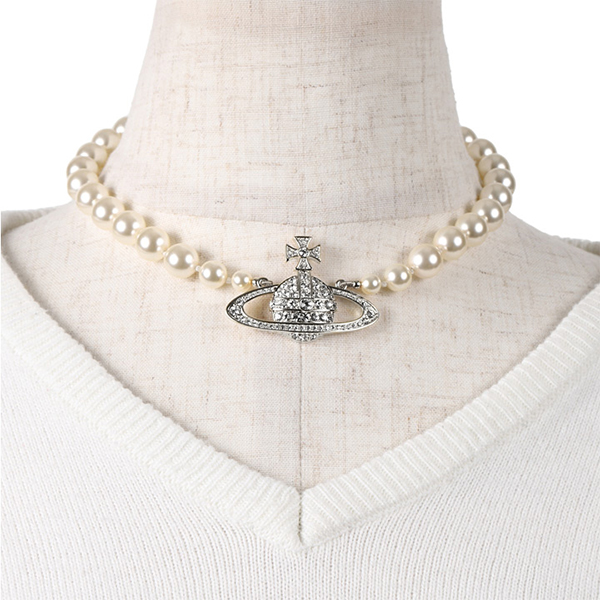Vivienne Westwood ONE ROWPEARL BR necklace 63010106/02P104 W1