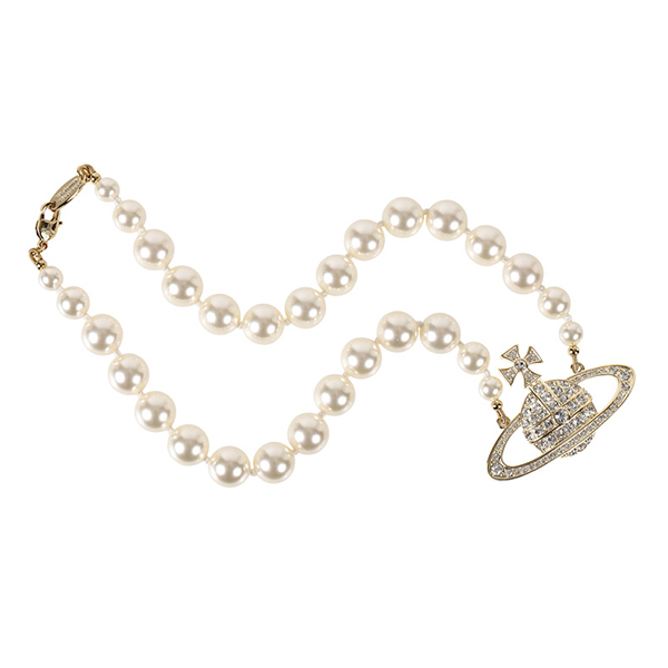 Vivienne Westwood ONE ROWPEARL BR necklace 63010106/02R202 W1 gold