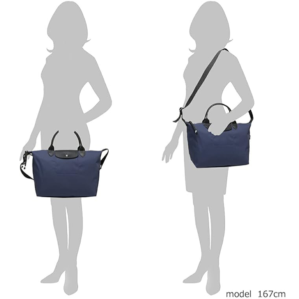 longchamp 2WAY hand crossbody bag 1515-HSR-006 L navy blue 1 piece