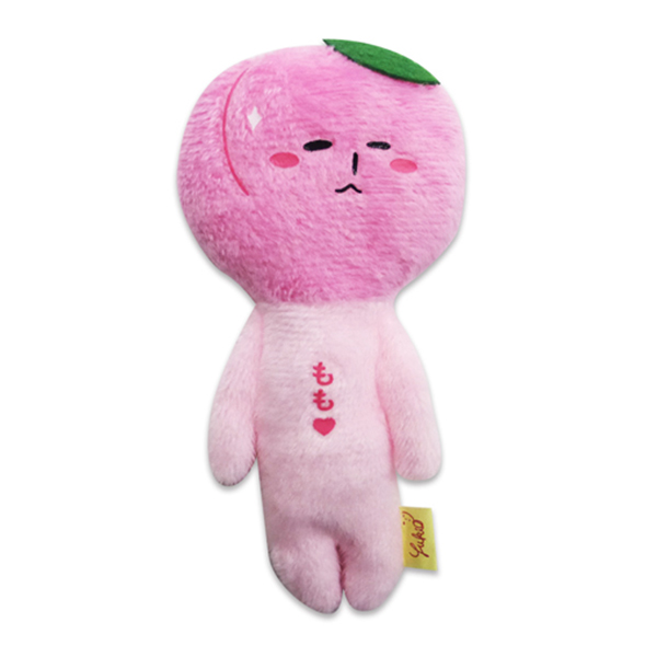 Yukio Series Ugly Plush Doll Keychain Peach 1 piece-DONKI Official