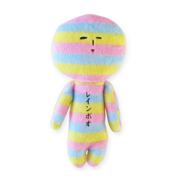 Yukio Snowman Rainbow Ugly-Cute Plush Keychain - 1 piece-DONKI