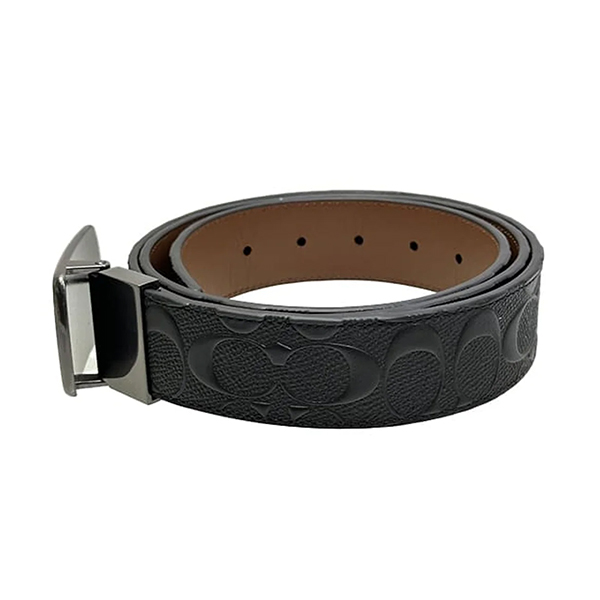 COACH double sided belt COACHCQ009QBLVW black × dark brown 1 pc
