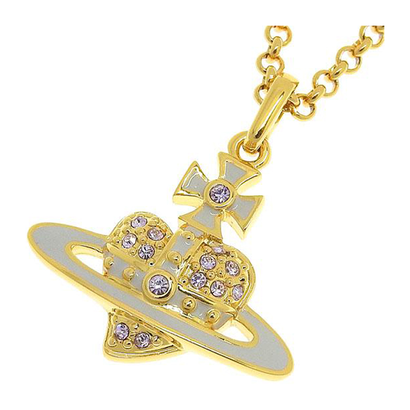 Vivienne Westwood Women's Necklace 6302039O02R880 Gold x Amethyst