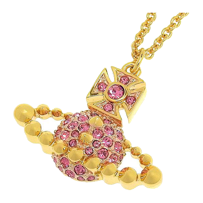 Vivienne Westwood Women's Necklace 6302039R02R881 Gold x Pink Gold
