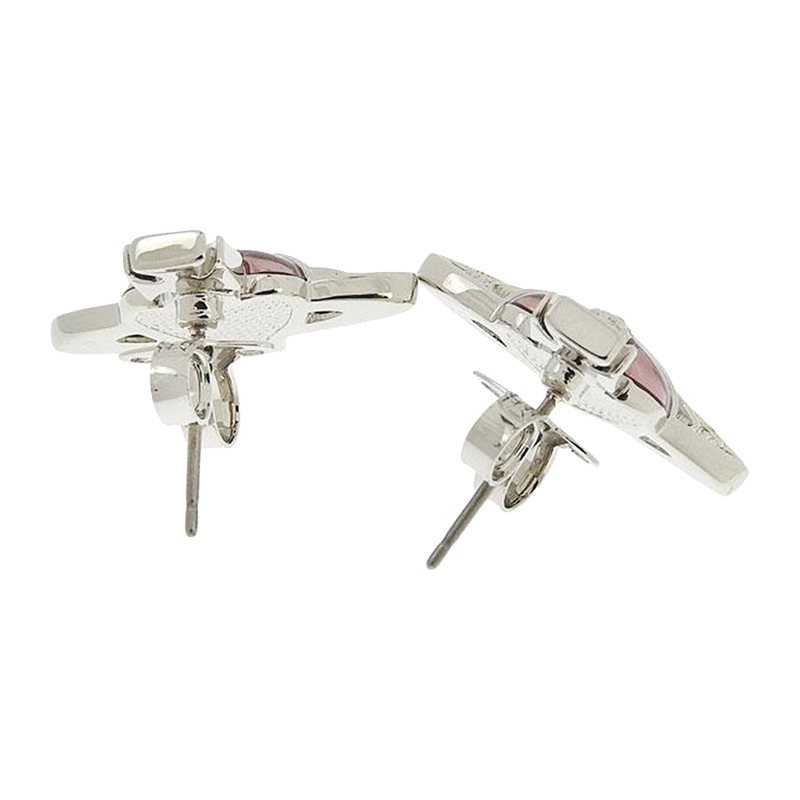 Vivienne Westwood Queen Mother Rhinestone Heart-Shaped Stud