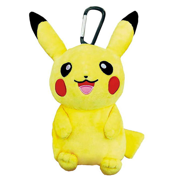 【ポケットモンスター】ぬいぐるみ　ポーチ　計21点 ポケモン カラビナ付きぬいぐるみポーチ ピカチュウ NEW-驚安の殿堂