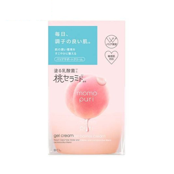 BCL momopuri Peach Essence Barrier Moisturizing Face Cream 80g