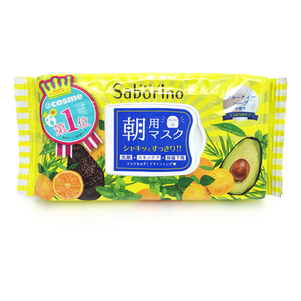 BCL Saborino 清潔滋養保濕早安面膜 水果香草 32片裝