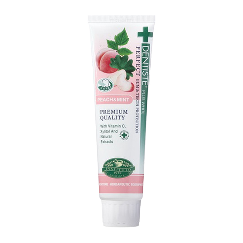 DENTISTE Fresh Breath Toothpaste Peach & Mint Flavor 100g-DONKI