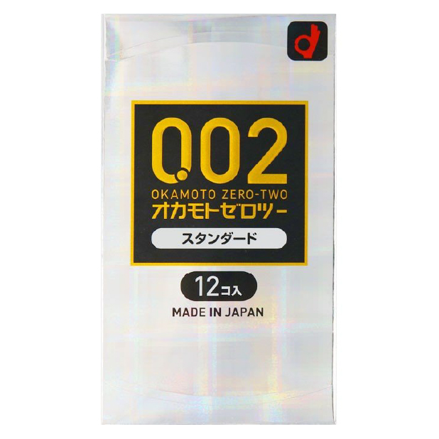冈本 薄度均一 避孕套 0.02EX 标准尺寸 12个装