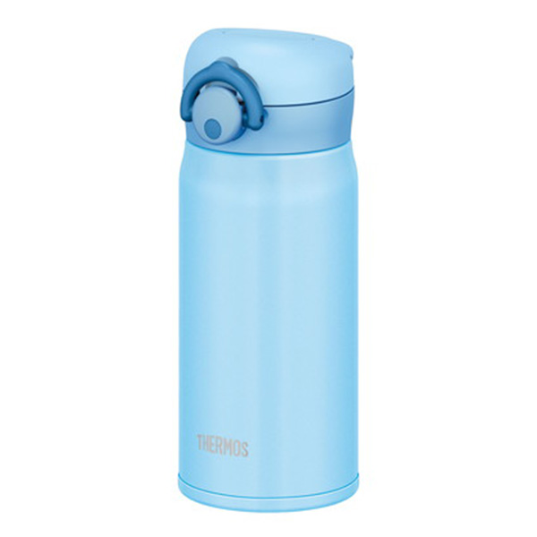 THERMOS 真空斷熱隨身瓶 0.35L 淺藍色