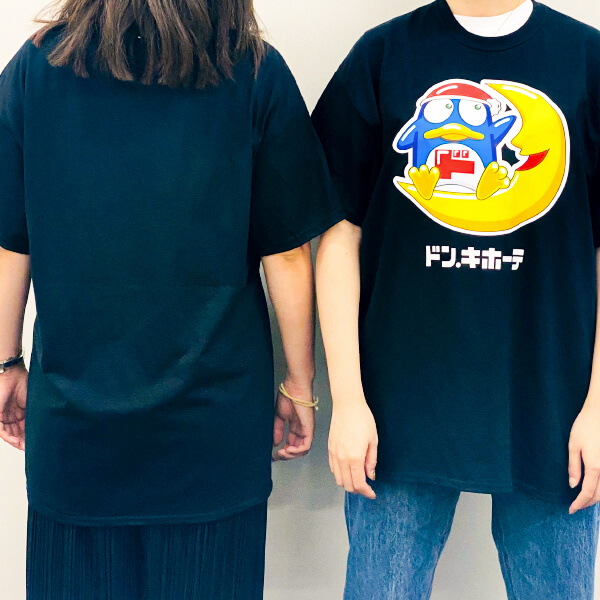 ドンキホーテ限定商品 唐ペンギンと月 ユニセックス Tシャツ-驚安の