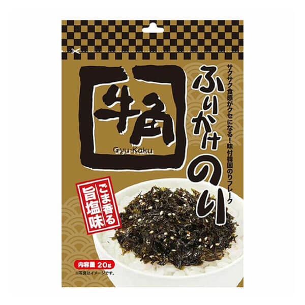 牛角 日本原裝進口直郵飯友海苔酥海苔香鬆拌飯拌麵伴手禮 海苔芝麻飯素 20g