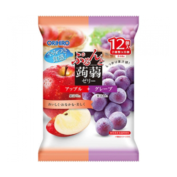蒟蒻果凍 蘋果 + 葡萄