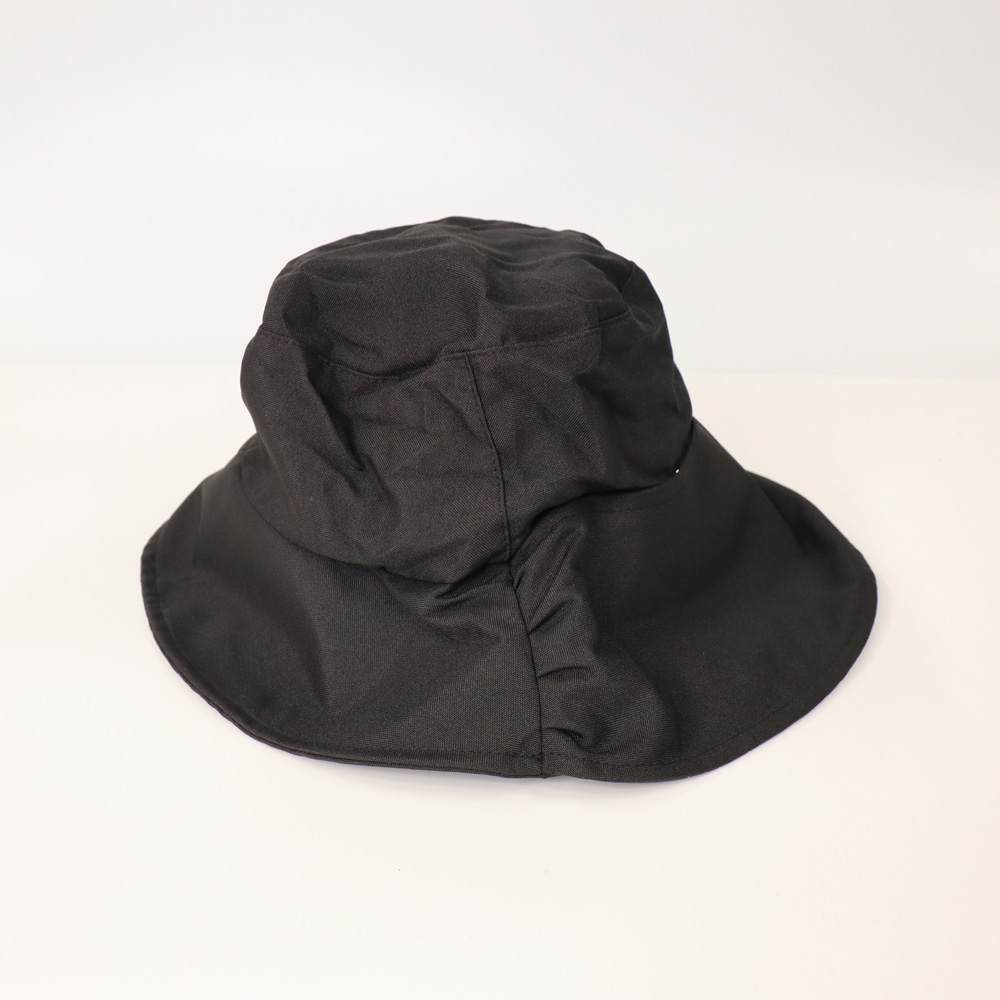 UVCUT Double sided heat insulation shade Fisherman hat black polka
