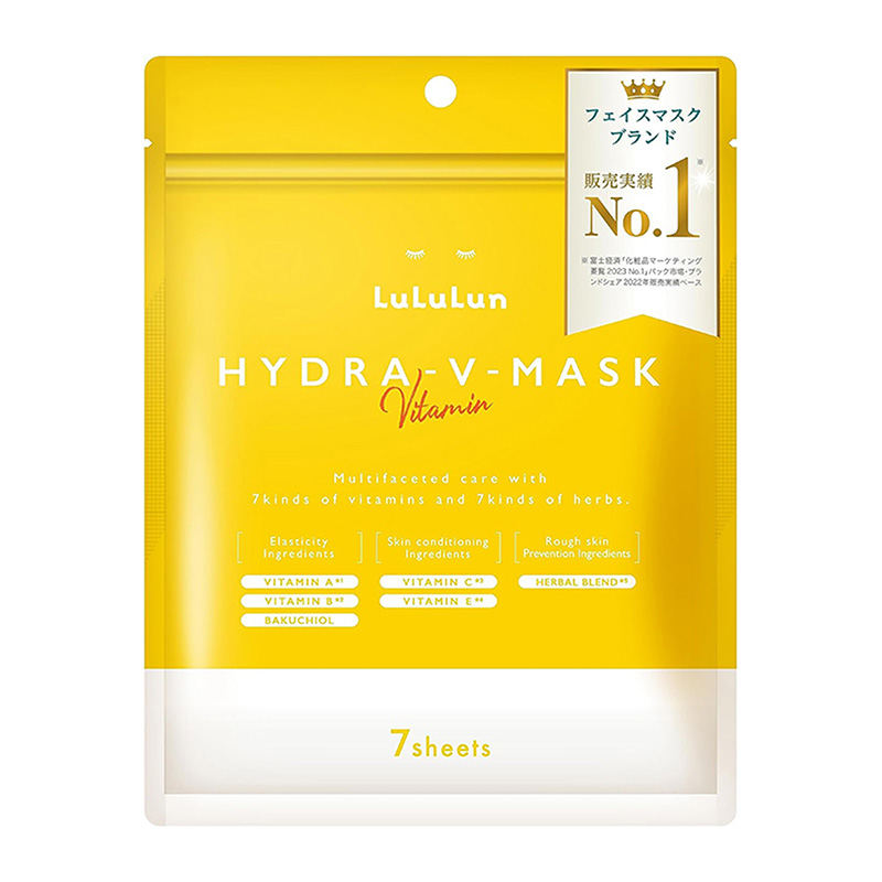 LuLuLun Pore Invisible Skin Firming Hydra V Mask 7pcs-DONKI