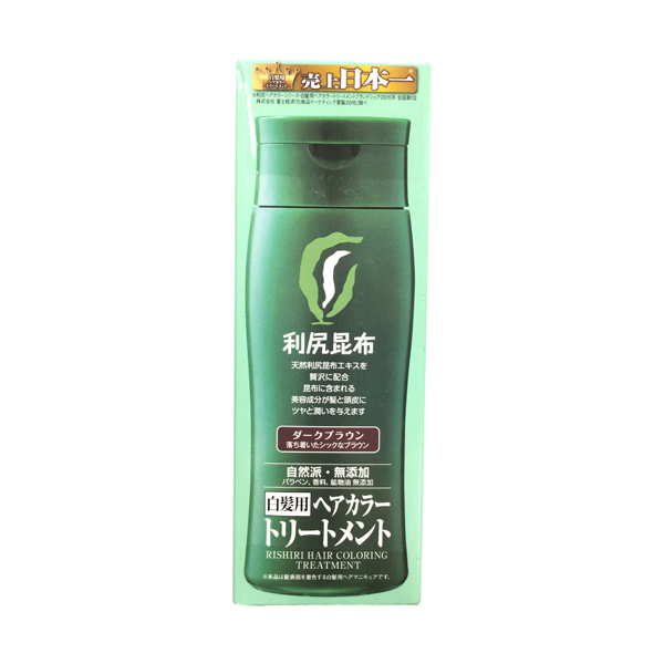PYURU利尻日本進口深層清潔溫和不刺激染發護髮乳【深咖啡色】200ml