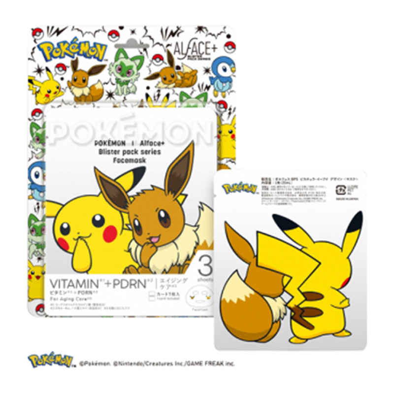 ALFACE+ Pokémon Collaboration Series Vitamin C & Cica Essence Mask