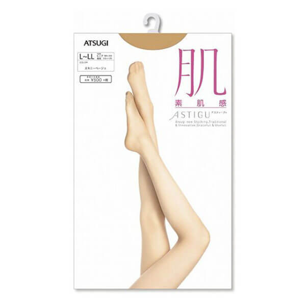 厚木 ATSUGI【肌】素肌感絲襪 深膚色 L-LL 1雙入