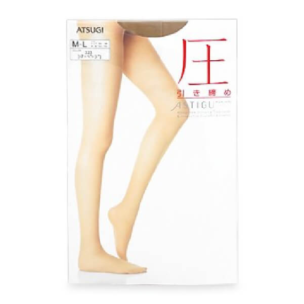 厚木 ATSUGI 【壓】連褲襪 自然膚色 M-L 1雙入
