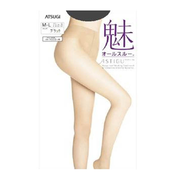 ATSUGI厚木ASTIGU系列日本进口素肌性感轻薄透明丝袜连裤袜【魅】【黑色】M-L1双