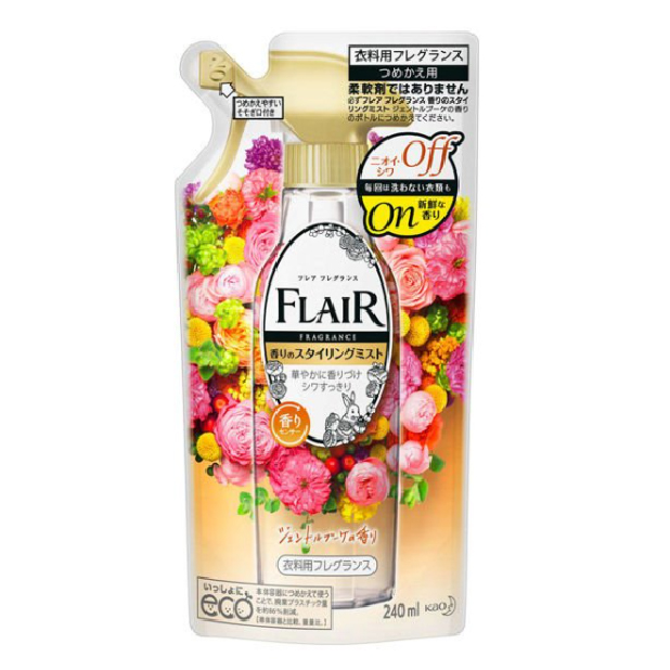 花王衣物柔順去味香氛噴霧 溫和花束香型 240ml替換裝