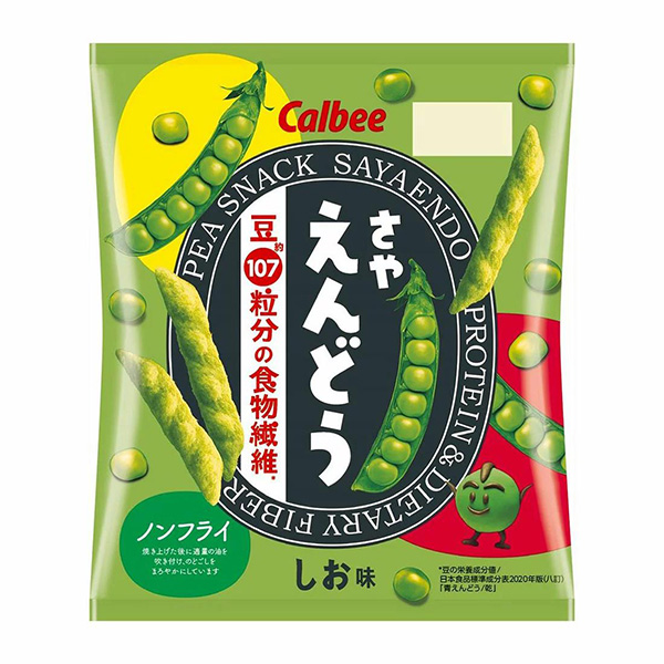 Calbee卡樂比 日本直郵進口酥脆爽口不油膩零食郊遊野餐伴手禮 豌豆條【鹽味】 61g