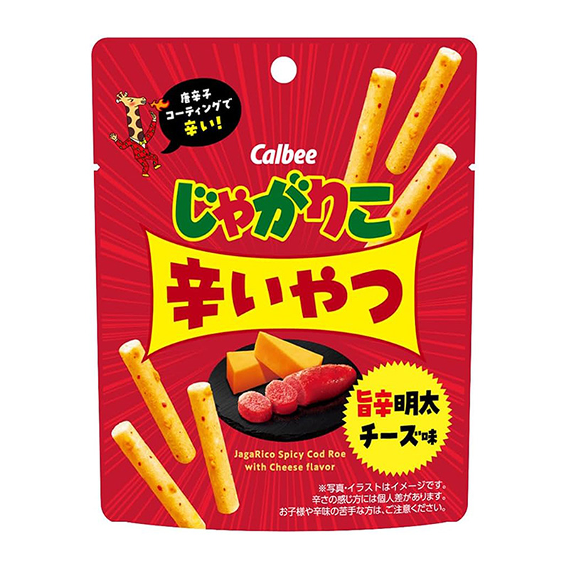 Calbee Jagabee Spicy Mentaiko Cheese Flavored French Fries 38g