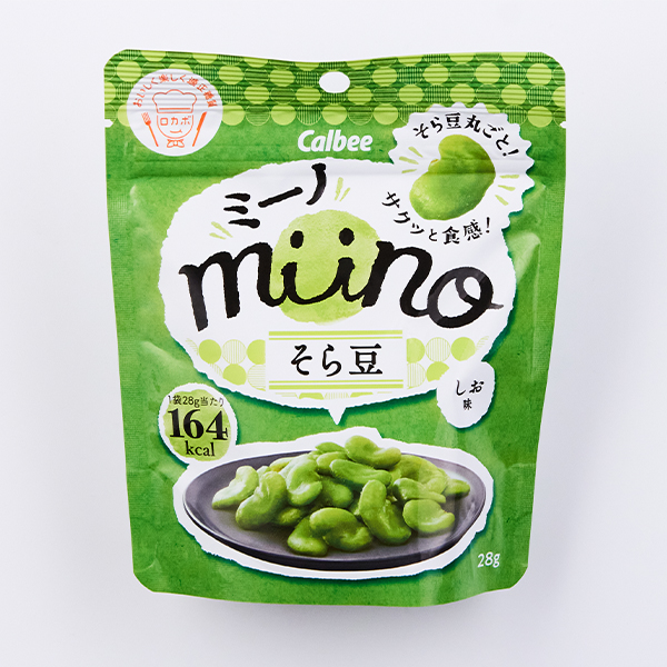 2号仓-Calbee卡乐比 miino 日本进口蛋白纤维零食膨化休闲办公追剧小吃零食 香酥脆盐味蚕豆 28g