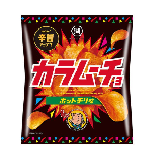 湖池屋日本進口國民零食經典休閒小吃香辣薯片 55g
