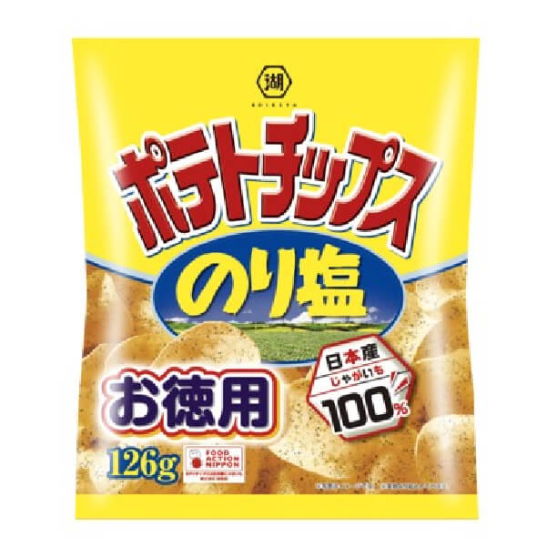 湖池屋 家庭裝 海苔鹽味薯片 126g
