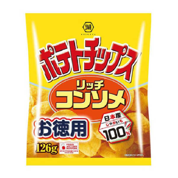 湖池屋 醇厚清湯味薯片 126g
