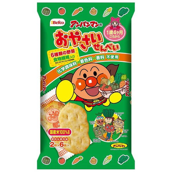 栗山米果 面包超人 蔬菜仙贝 10枚