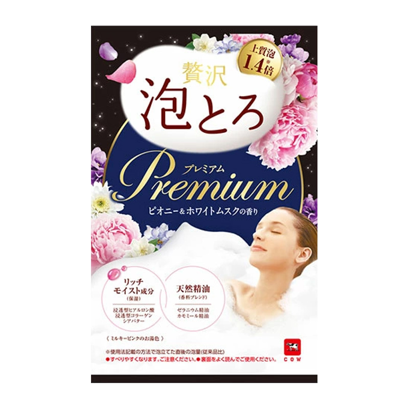 Cow Premium Rich Foam Bath Additive Peony & White Musk 1 sachet