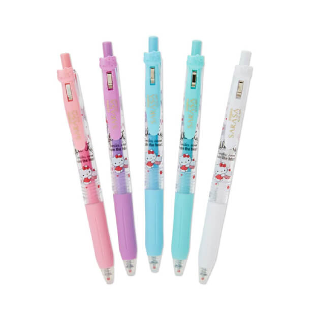 サンリオ ハローキティ ゼブラ SARASA CLIP 5色セット-驚安の殿堂 ドン