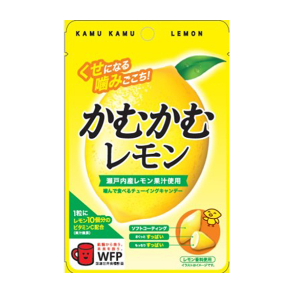 三菱食品 咖姆咖姆 日本原裝進口直郵酸甜可糖果零食伴手禮 檸檬風味嚼糖袋装 30g