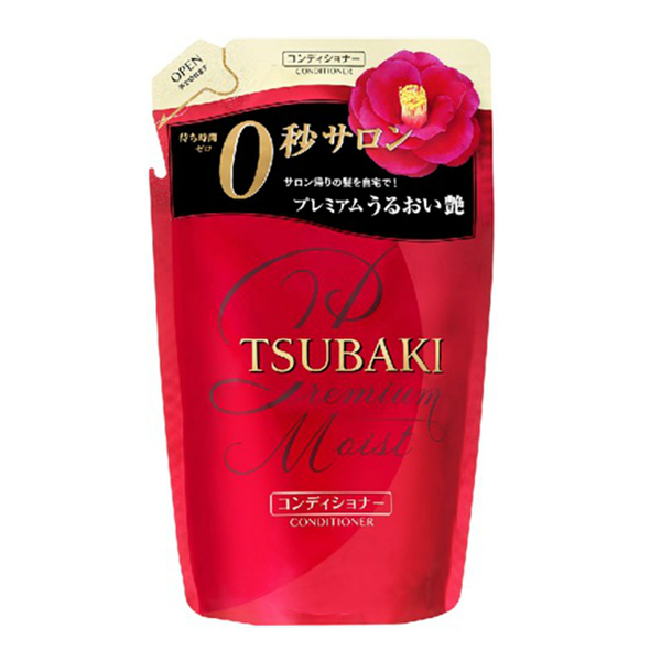 1号仓-TSUBAKI丝蓓绮 日本进口干枯暗哑发质适用滋润顺滑秀发山茶花精油红色 沁耀臻致滋润护发素 替换装 330ml