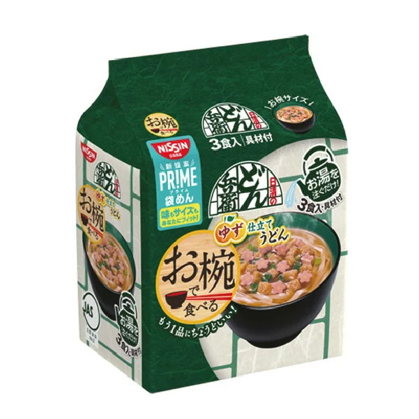 2号仓-日清 小碗咚兵卫 袋面 柚子风味 30g x 3包