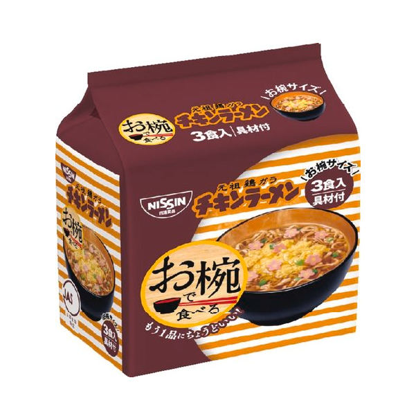 日清 小碗鸡汁拉面 袋面 31g x 3包 保质期至：2025-05-06