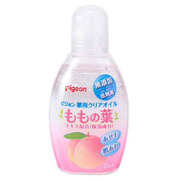 pigeon貝親 嬰兒桃葉精華潤膚油 90ml
