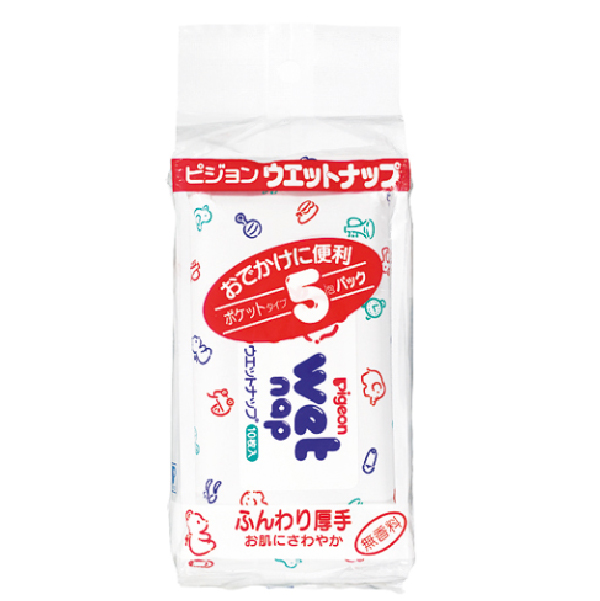 Pigeno 貝親 潔膚濕巾 10抽x5包