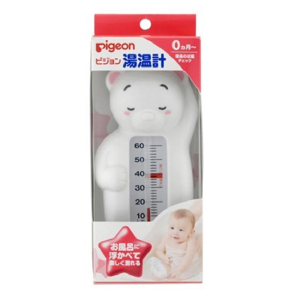 1号仓-Pigeon贝亲日本进口白熊水温计儿童宝宝洗澡测温用沐浴家用