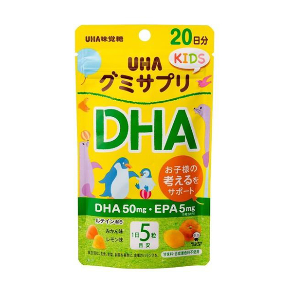 UHA Mikakuto Children's DHA Supplement Gummies 1 box 100 tablets