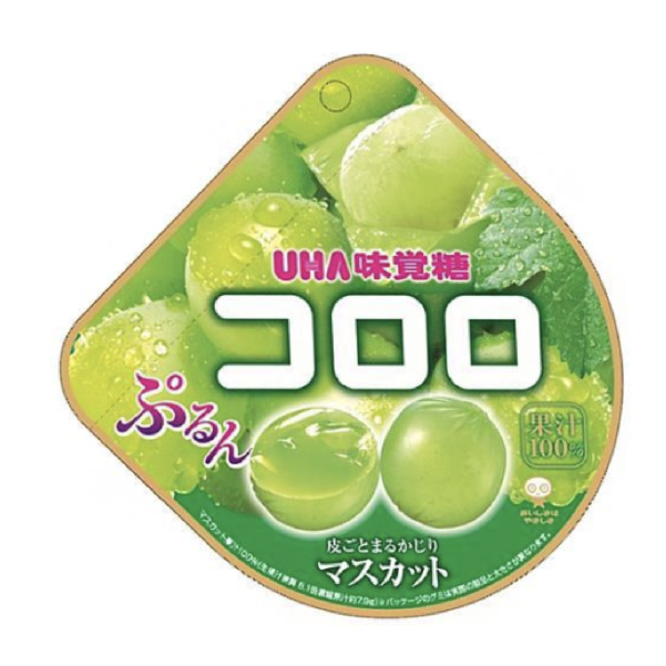 UHA味覺糖 日本進口直郵果汁酸甜激似真實果實冷藏風味更佳零食伴手禮 酷露露Q糖【白葡萄味】 48g