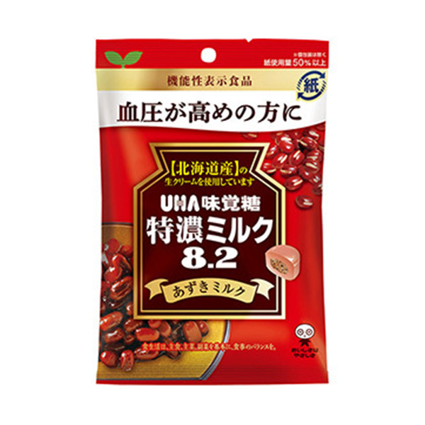 2号仓-UHA悠哈 味觉糖 特浓牛奶8.2 红豆牛奶 1袋