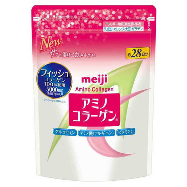 2号仓-Meiji明治氨基酸胶原蛋白粉补充包 196g